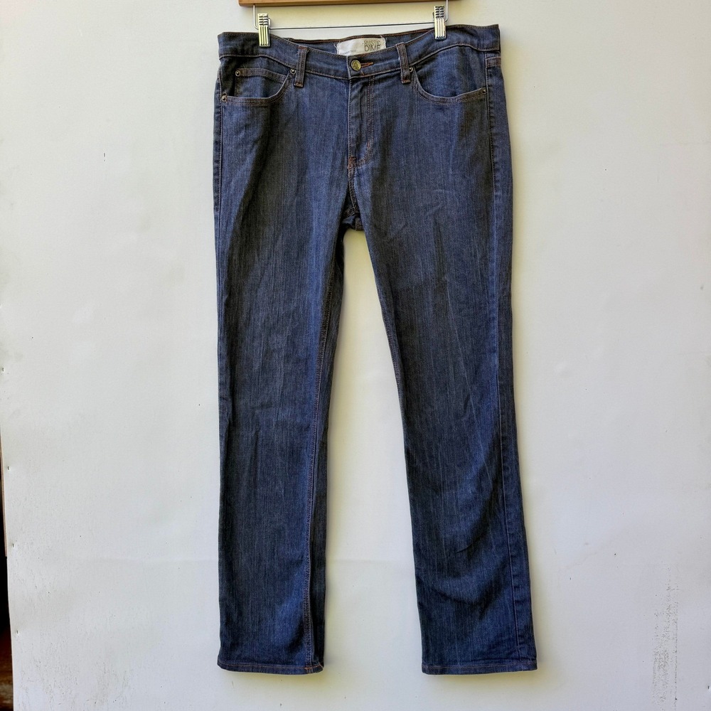 Rustic Dime Jeans Men 36 Stone Grey Wash USA Made Slim Fit Straight Indie Grunge
